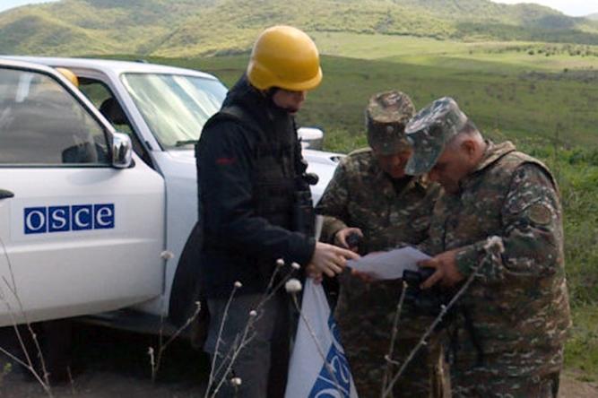 МИД Армении: Азербайджан нарушил режим перемирия во время мониторинга ОБСЕ