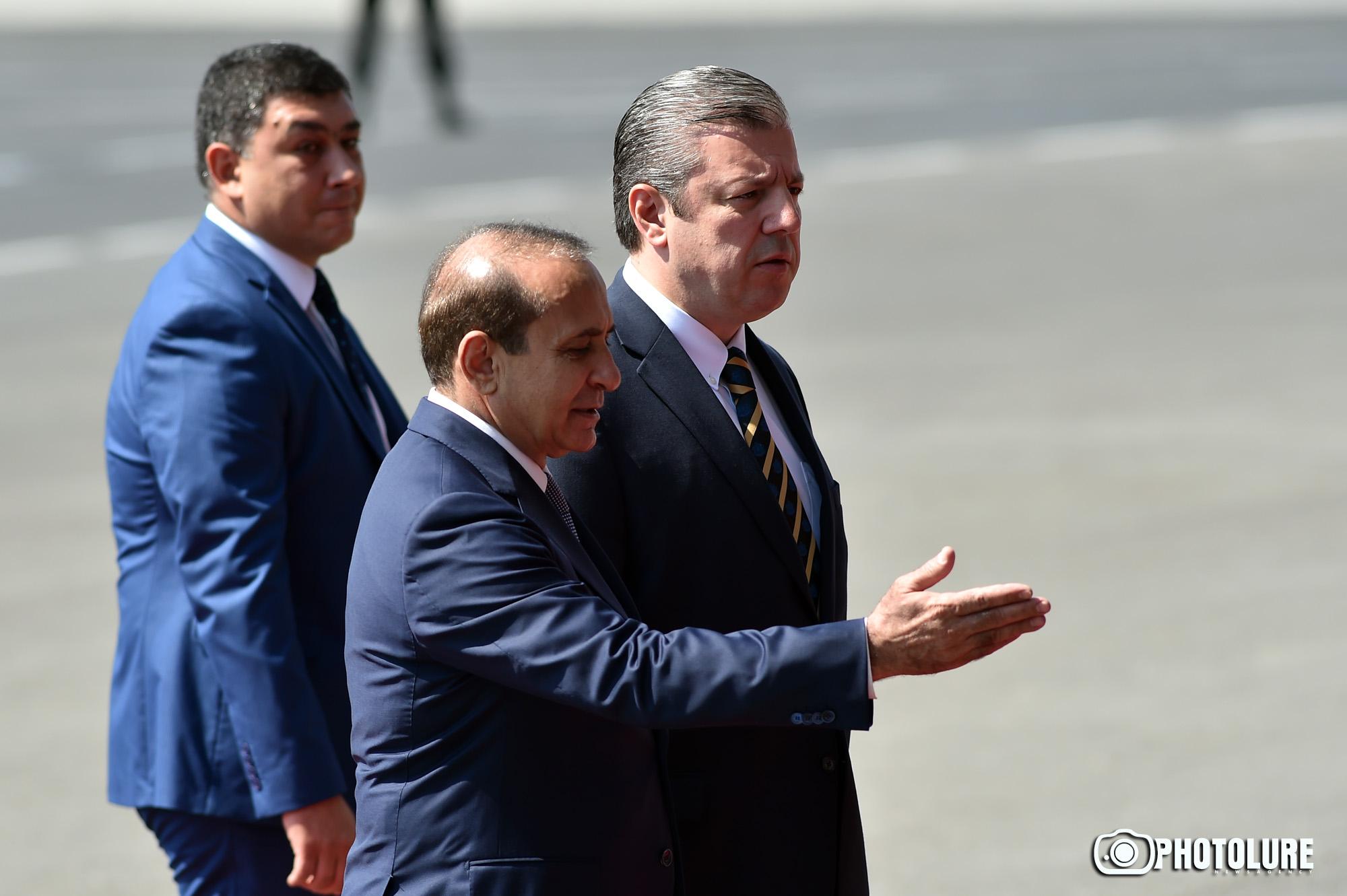 В Армению с официальным визитом прибыл премьер-министр Грузии