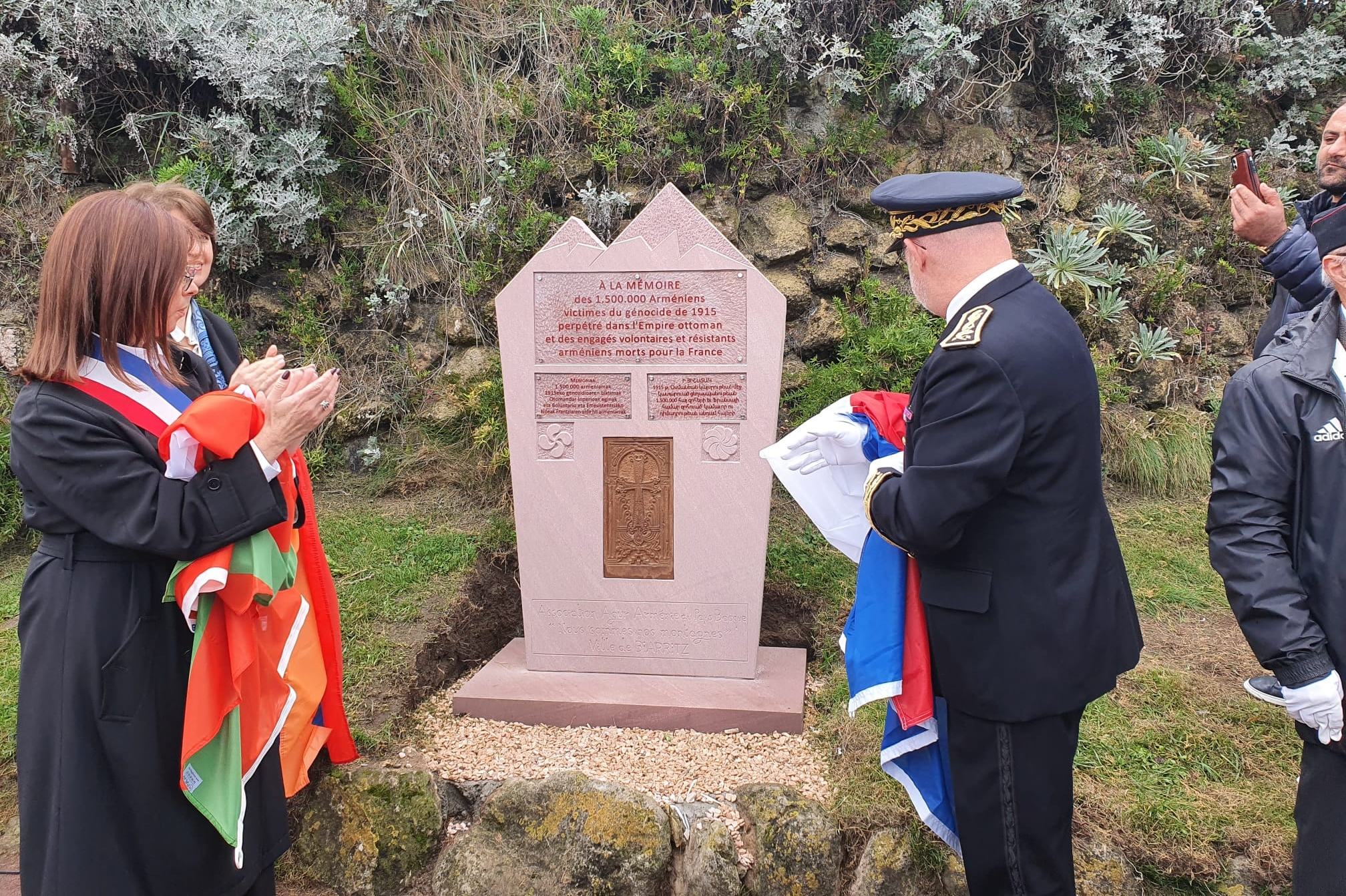 Во французском Биаррице состоялось открытие памятника жертвам Геноцида армян в Османской империи