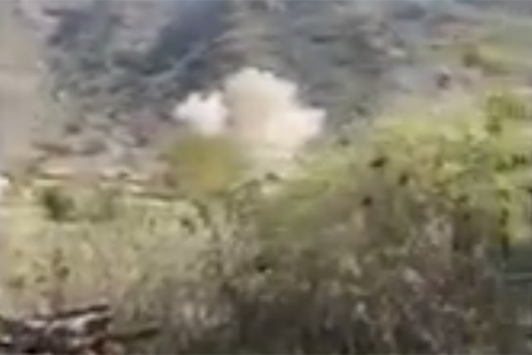 МО Армении обнародовало кадры ударов по территории Армении со стороны противника