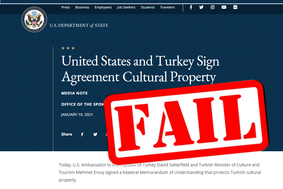 Турция по соглашению с США получила права на христианское наследие региона․ Армяне и греки США глубоко возмущены