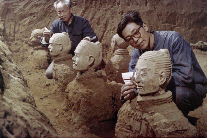 Неожиданная находка: археологи обнаружили еще 20 воинов «Терракотовой армии» в Китае