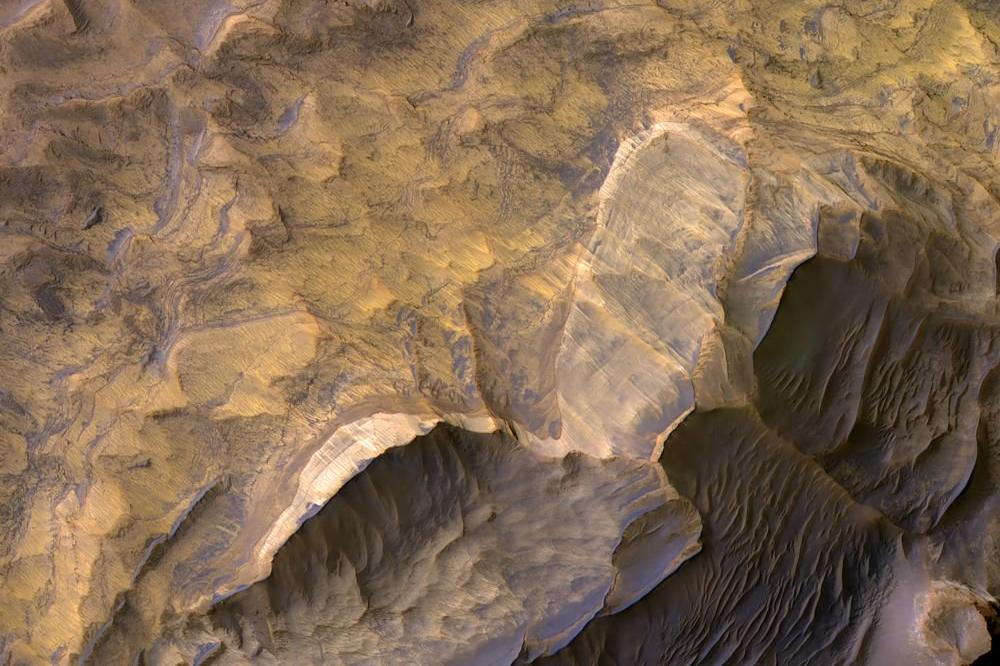 Уникальный ландшафт: NASA сделало потрясающее фото песчаника на Марсе