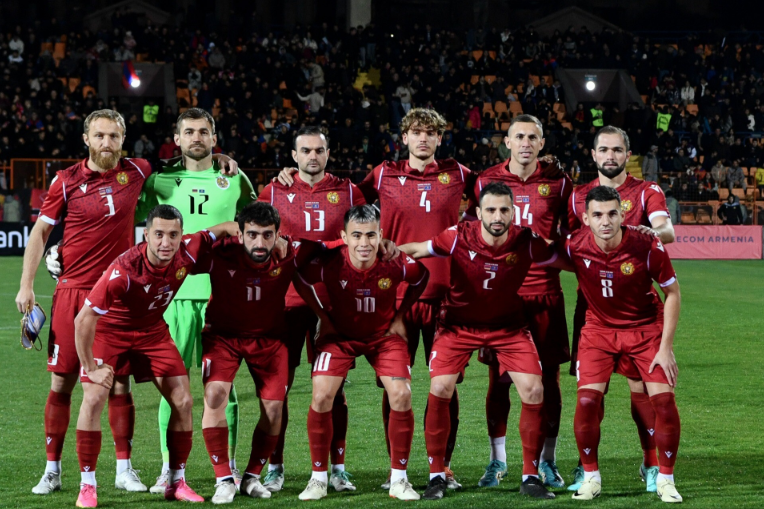 Национальная сборная Армении по футболу опустилась на одну позицию в новой рейтинговой таблице ФИФА 