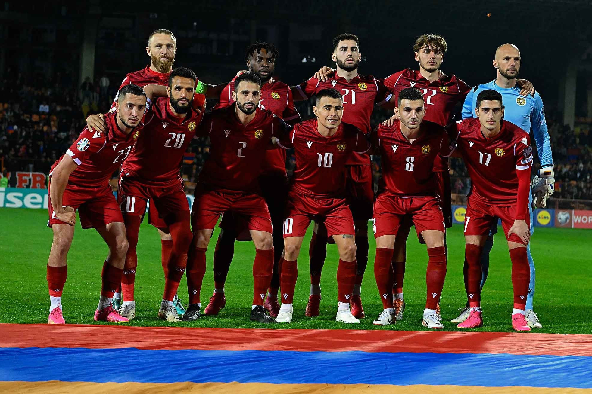 Национальная сборная Армении по футболу улучшила свои позиции в классификационной таблице ФИФА