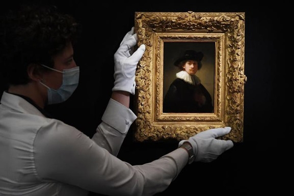 Редкий автопортрет Рембрандта установил рекорд на аукционе Sotheby's