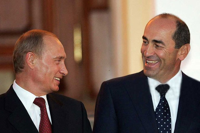 Владимир Путин поздравил Роберта Кочаряна с днем рождения