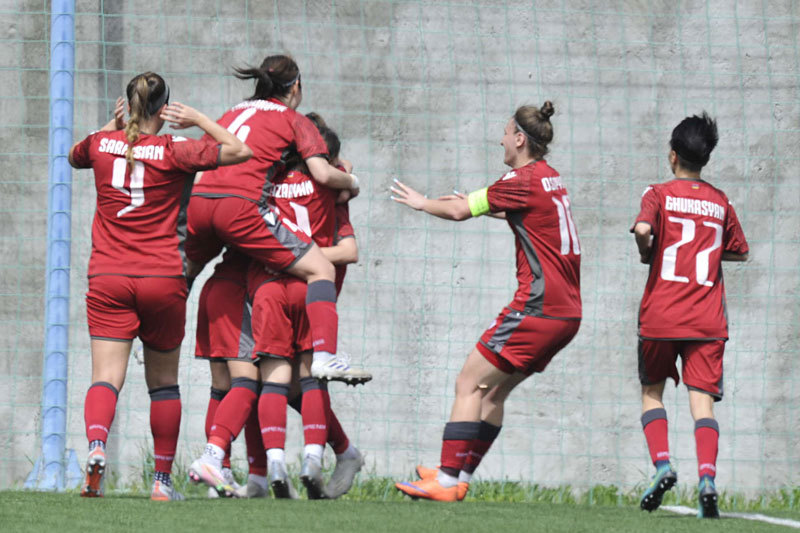 Женская национальная сборная Армении по футболу одержала победу над командой Ливана 