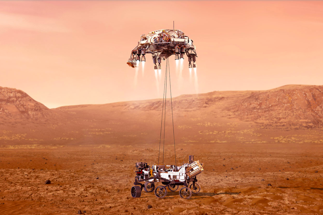Звуки Красной планеты: NASA опубликовало аудио, записанное аппаратом Perseverance на поверхности Марса