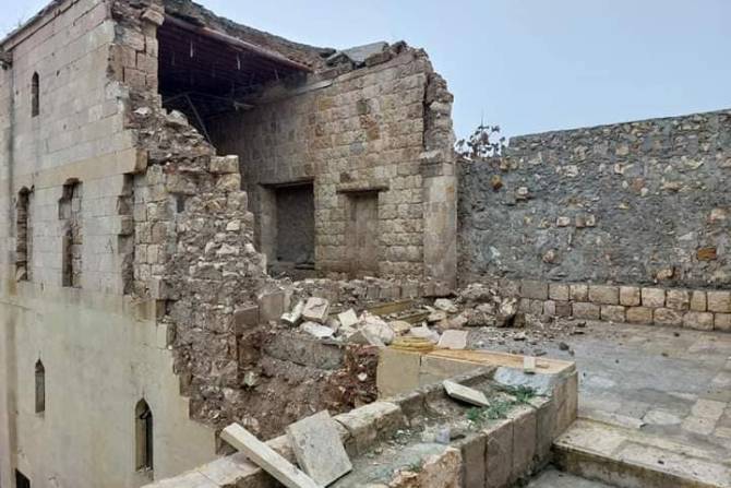 В результате землетрясения сильно пострадало здание армянской гимназии «Киликян» в Алеппо