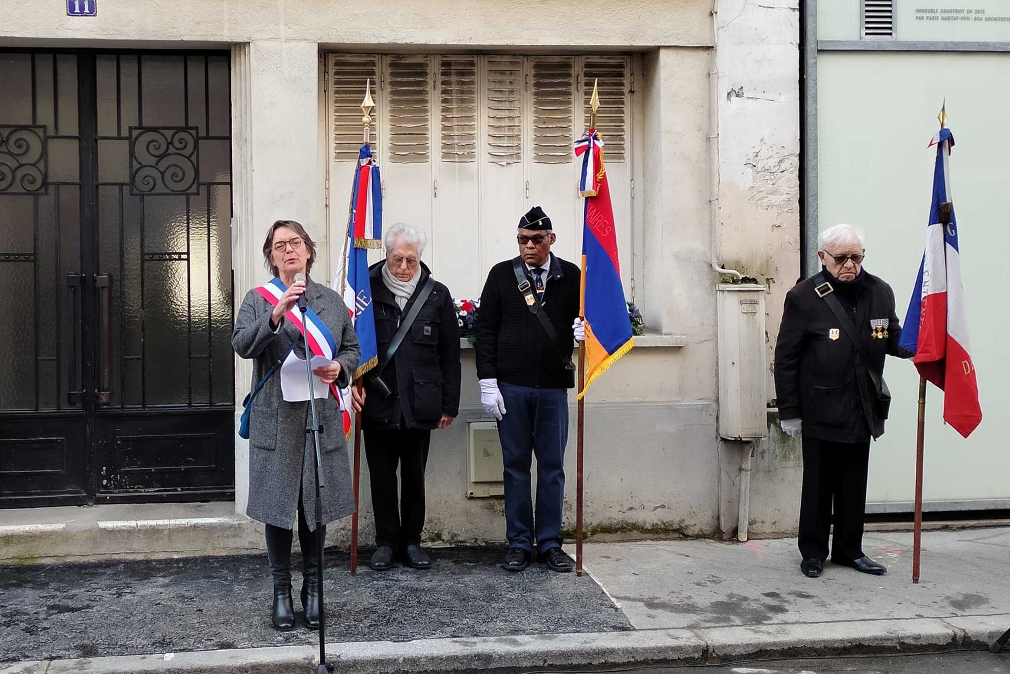 В Париже почтили память Мисака Манушяна и членов его группы