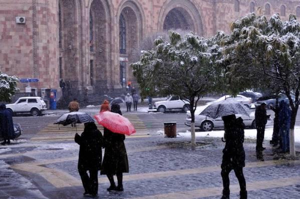 В Армению проникают холодные арктические воздушные потоки, ожидаются осадки в виде снега