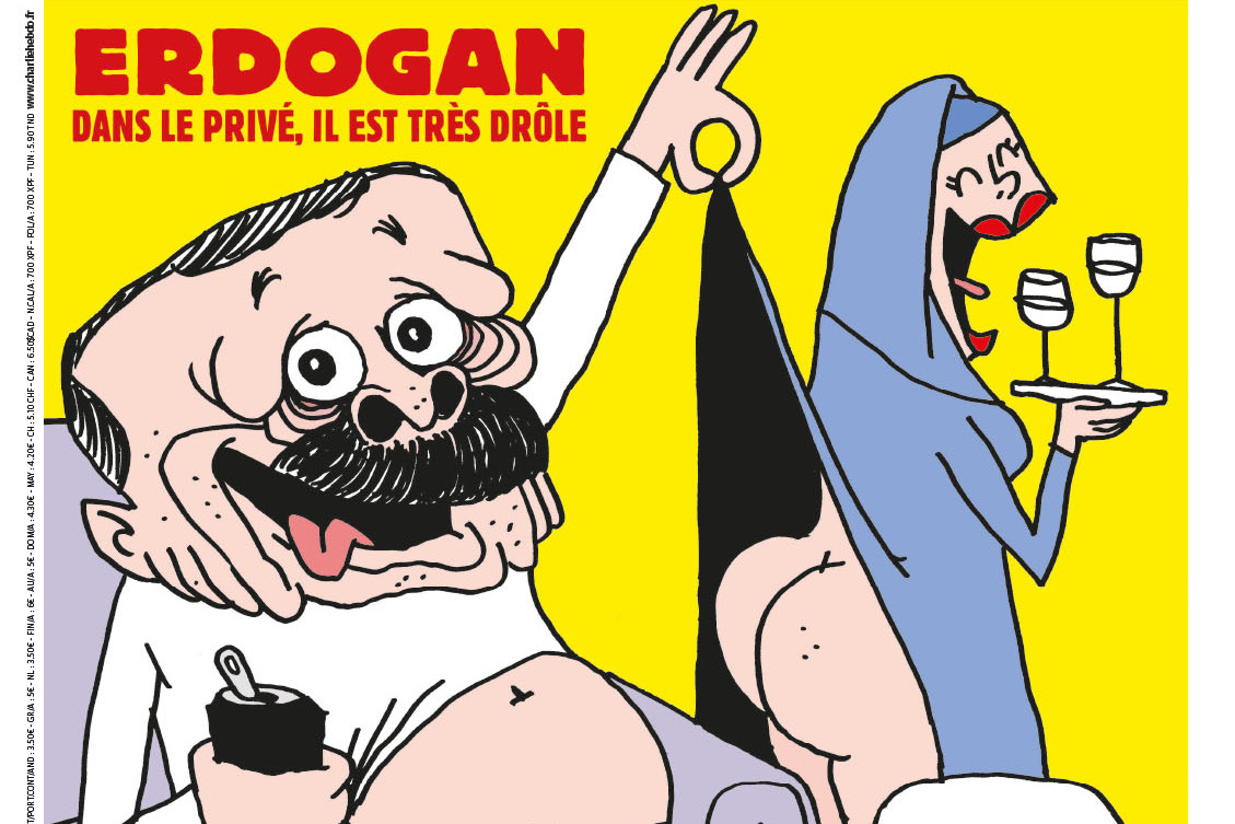 Charlie Hebdo опубликовал карикатуру на Эрдогана