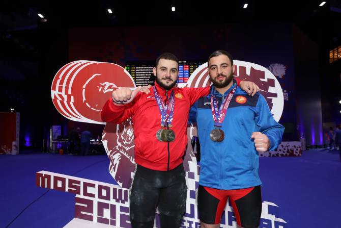 Армянские тяжелоатлеты завоевали семь медалей на Чемпионате Европы