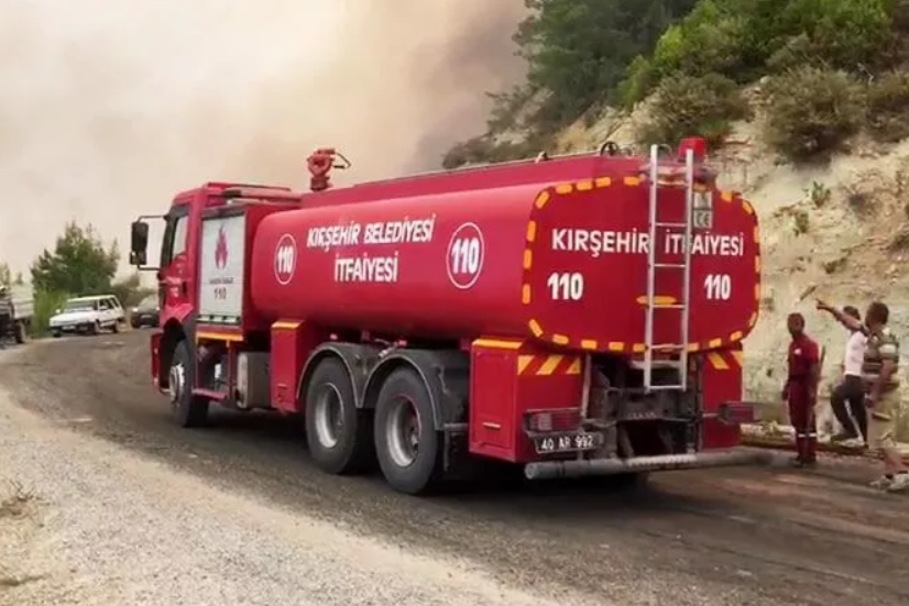 Крупный лесной пожар вспыхнул в Турции