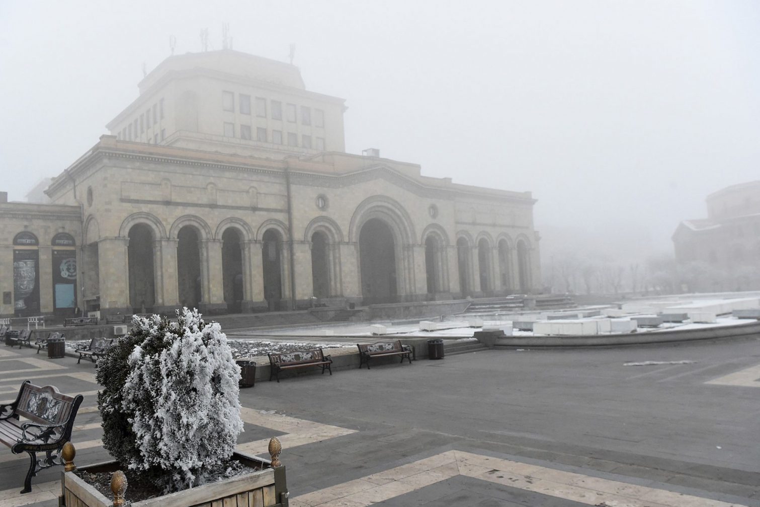 Погода в Армении: облачность, туман и слабый снег