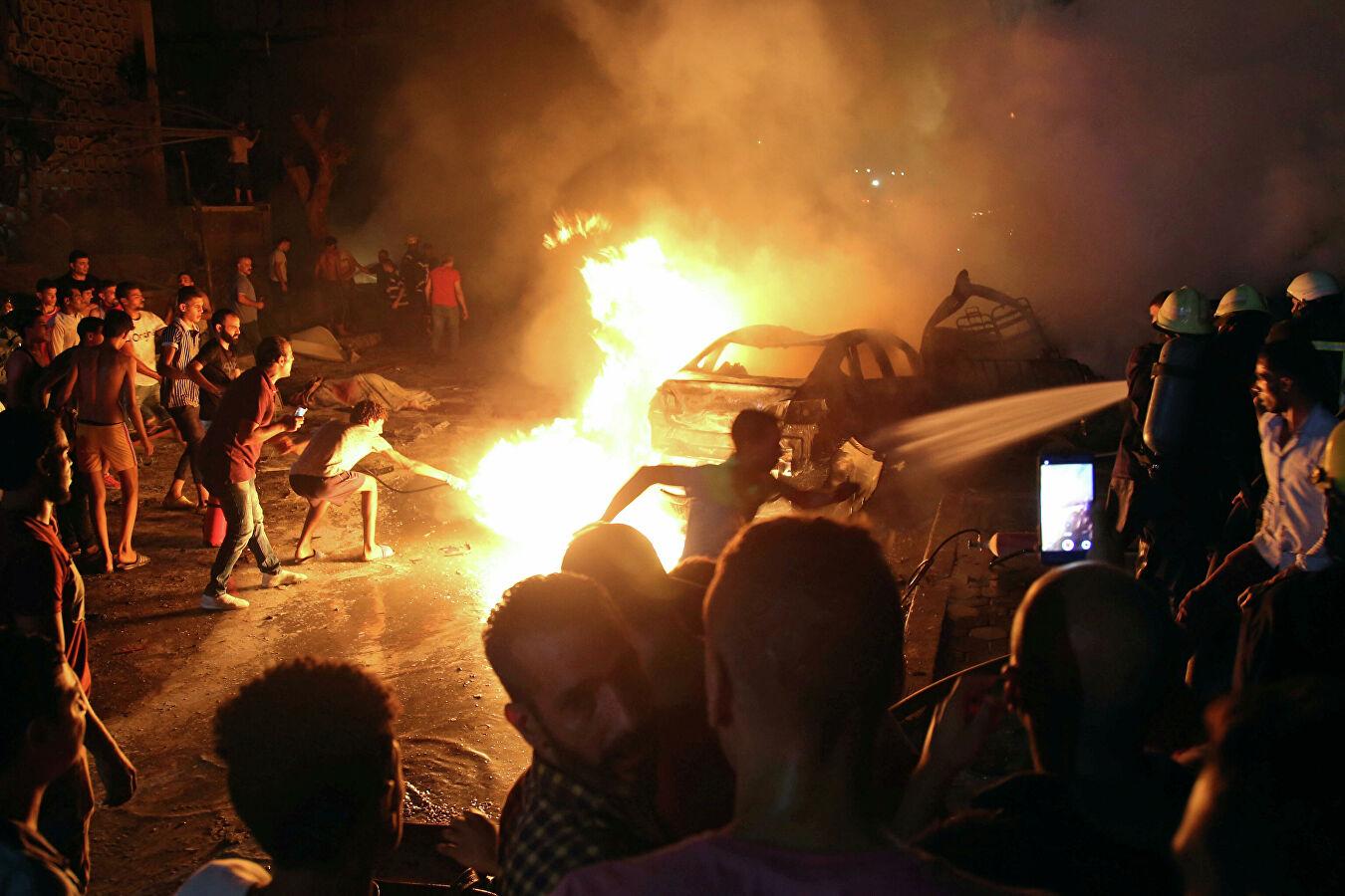 В Каире 19 человек погибли в результате взрыва после ДТП 