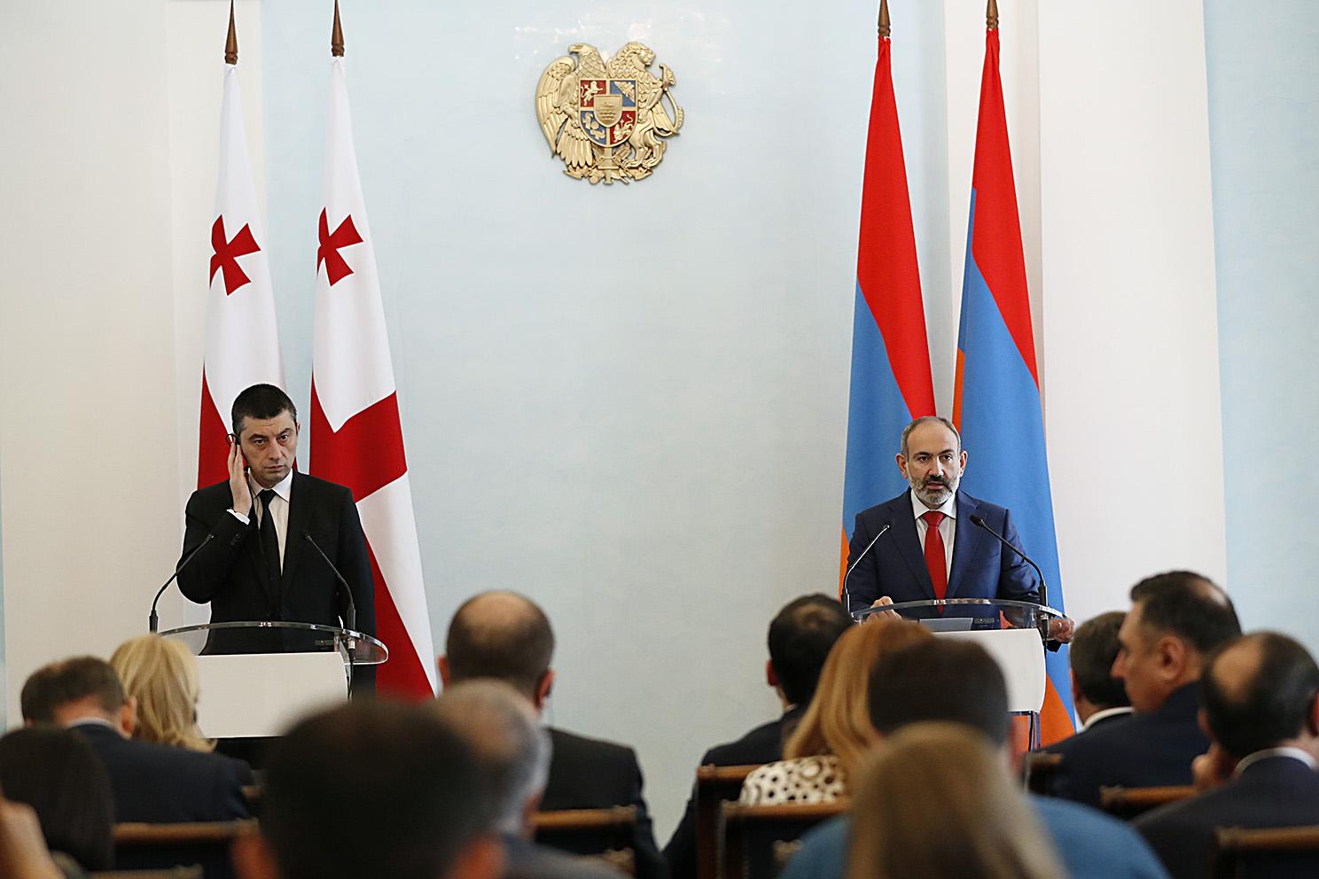 Пашинян: Развитие отношений Армении и Грузии должно протекать без внешнего воздействия