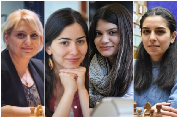 Армению на 24-м личном чемпионате Европы представляют четыре шахматистки