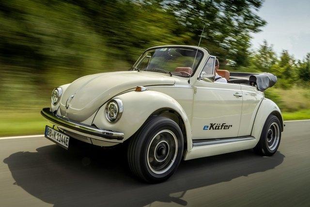 Классический Фольксваген «Жук» стал электрокаром Volkswagen e-Beetle