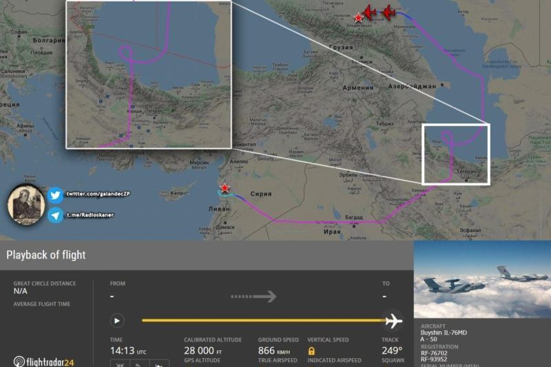 Азербайджан не впустил в свое воздушное пространство российские самолеты из Сирии