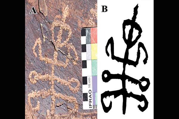 Уникальный артефакт: в Иране обнаружили древний петроглиф с изображением человека-богомола