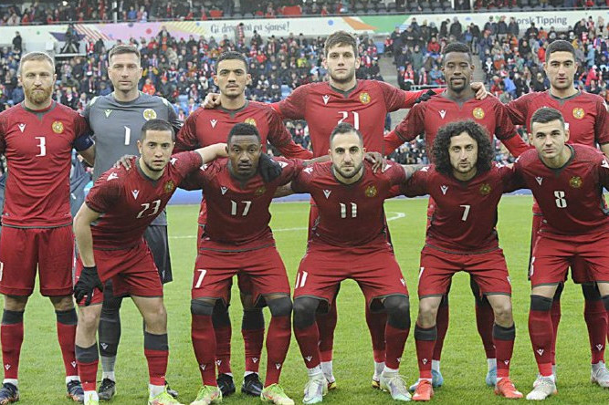 Сборная Армении по футболу сохранила свое 92-е место в рейтинге ФИФА