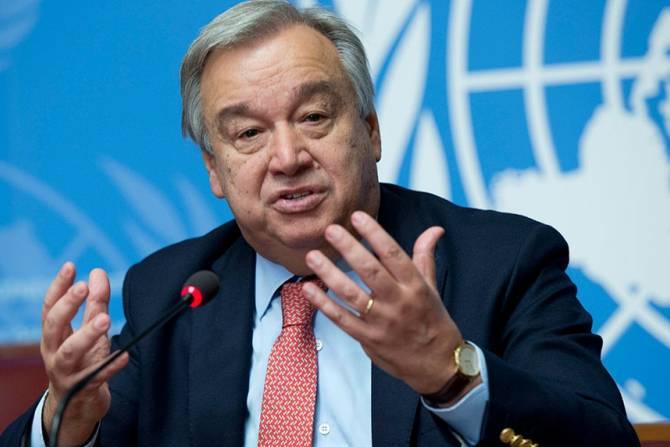 Генсек ООН выразил надежду на соблюдение прекращения огня и начало предметных переговоров под эгидой сопредседателей Минской группы