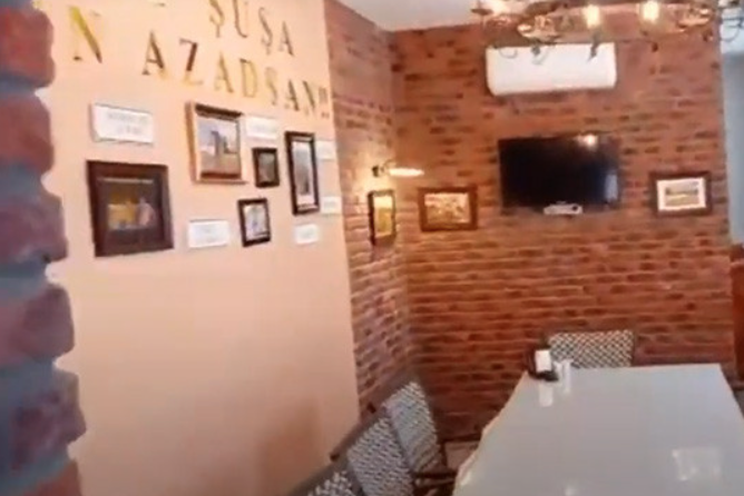 Азербайджанцы устроили кафе на территории церкви Канач жам в Шуши