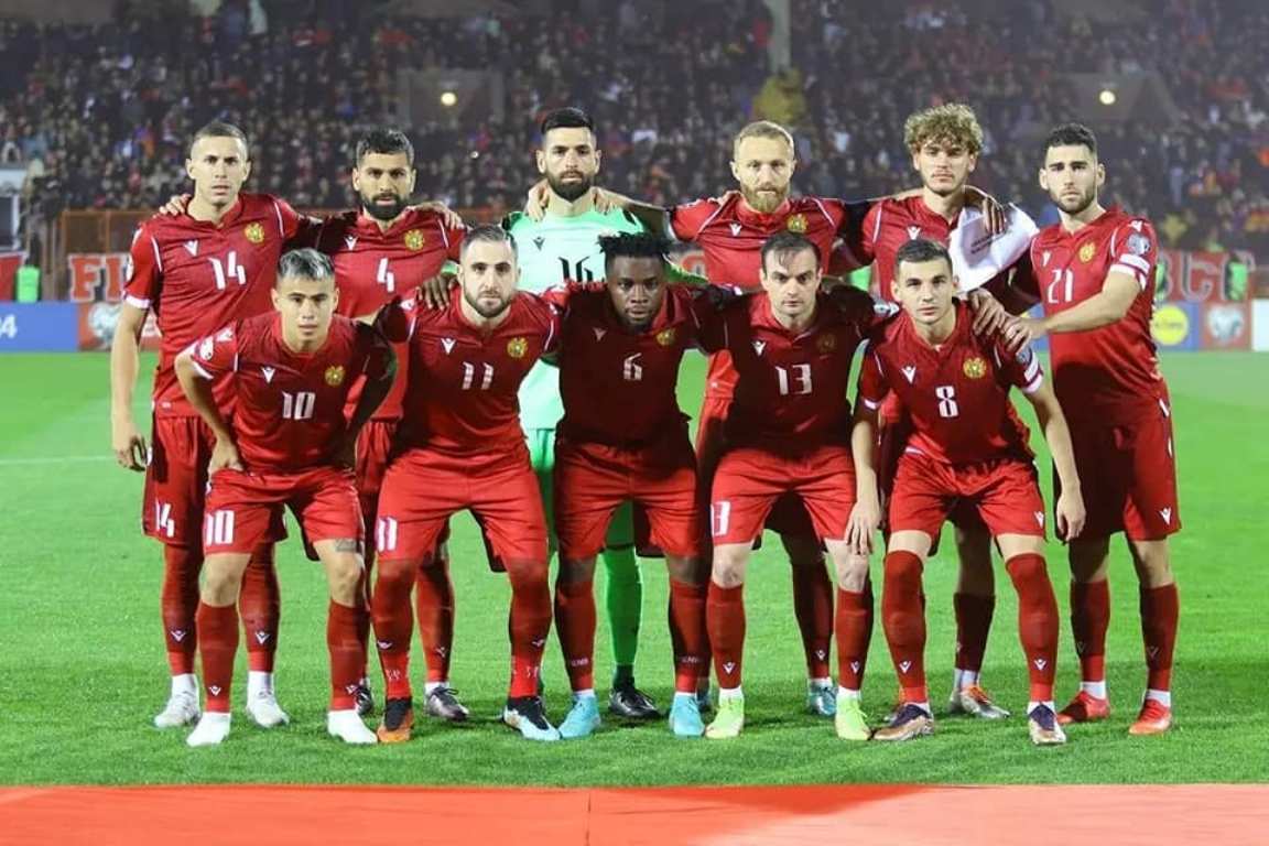 Сборная Армении по футболу в новом рейтинге ФИФА заняла 97-е место