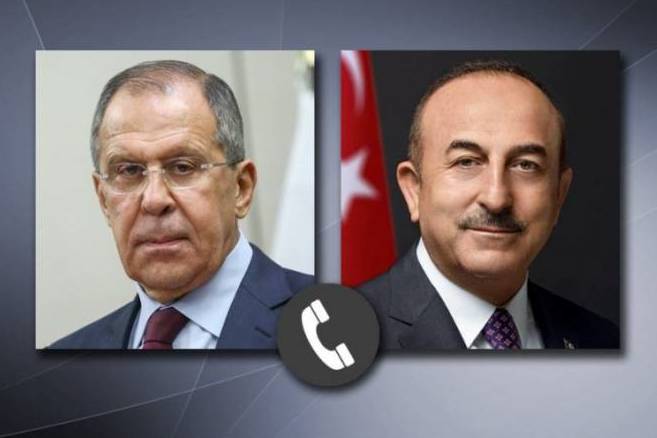 Лавров и Чавушоглу по телефону обсудили ситуацию в Карабахе, Ливии и Сирии