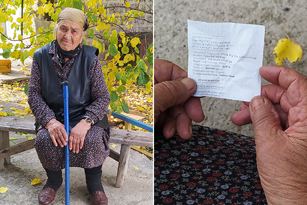 «Էլի կուդամ»․ արագածավանցի 92-ամյա տատիկը թոշակից  30 000 դրամ նվիրաբերել է Արցախին