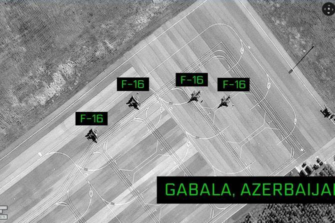 На авиабазе Габала в Азербайджане выявлены турецкие многофункциональные самолеты F-16