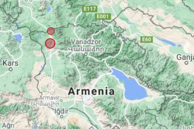 На территории Армении зарегистрировано землетрясение магнитудой 3,4