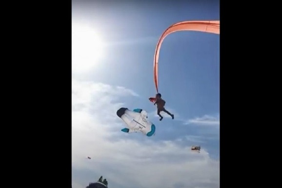 Инцидент, чуть не закончившийся трагично: в Тайване на фестивале воздушных шаров воздушный змей унес в небо трехлетнюю девочку