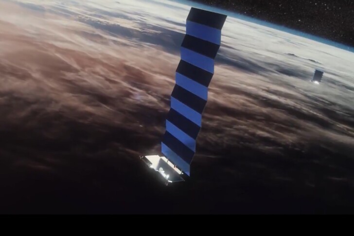 SpaceX Илона Маска потеряла 40 из 49 новых спутников Starlink из‑за геомагнитной бури