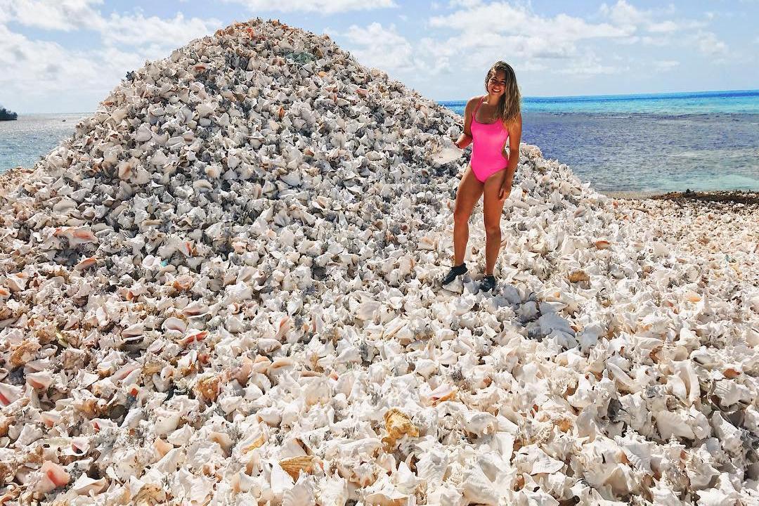 Карибское чудо: на протяжении столетий рыбаки выбрасывали раковины улиток, в результате чего появился удивительный остров