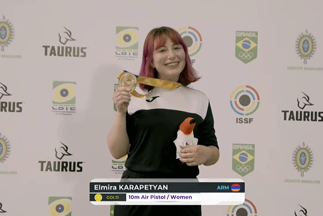 Эльмира Карапетян – победительница олимпийского квалификационного турнира по стрельбе