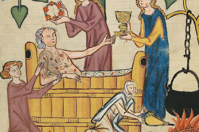 Интересно знать: правда ли, что в Средние века в Европе водные процедуры были не в почете