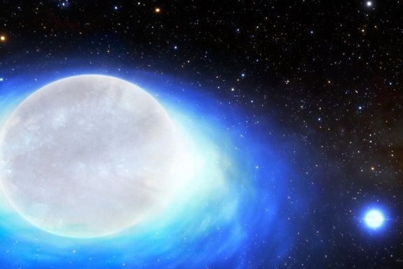 Астрономы впервые обнаружили двойную звездную систему, которая при взрыве производит золото, платину и уран 